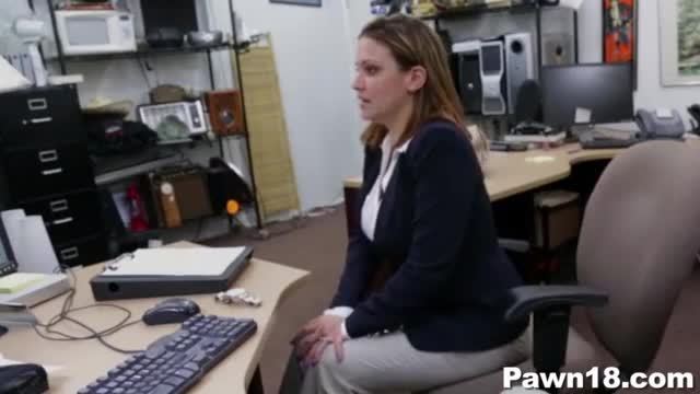 Sexy Business Lady Nailed in Pawn